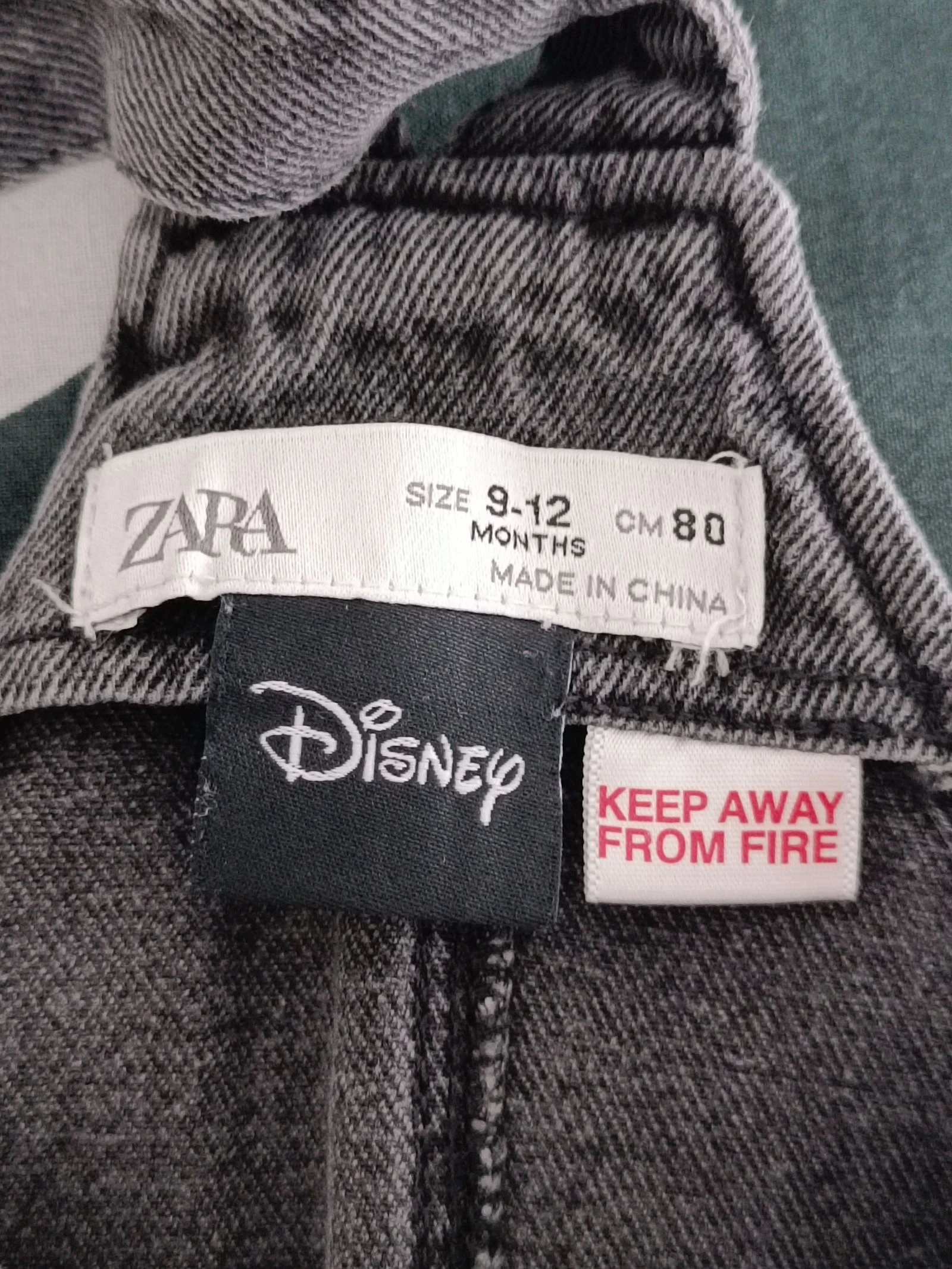 Vestido Jardineira Zara 9‑12 meses | Minnie en Jeans Gris 🐭 – photo 7